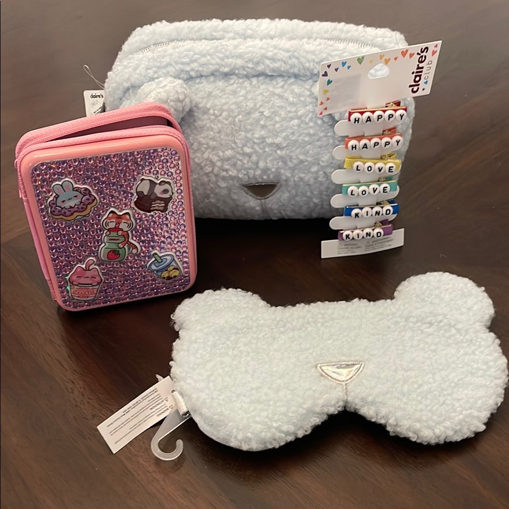 Claire's Kids Pastel Blue and Pink Accessory Set